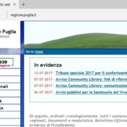 La Regione Puglia al primo posto nella trasparenza dei siti web
